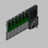 TB5660-2ETH - AC500 V3 CPUs - Terminal base for CPUs / communication modules - 6 slots, 2 ethernet interfaces